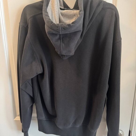 Champion Hoodie Men Medium Black Long Sleeve Drawstring Kangaroo Pocket Pullover - Picture 7 of 9